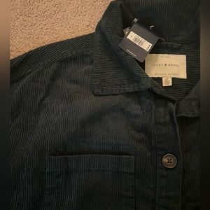 Never worn Lucky Brand, corduroy jacket/flannel